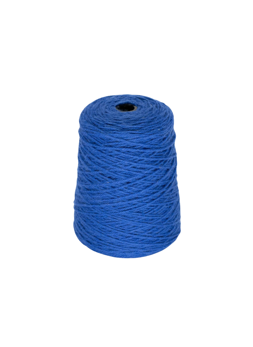 Blue 100% Wool Tufting Yarn On Cone