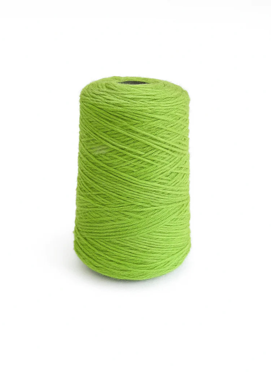 Neon green 100% Wool Tufting Yarn On Cone